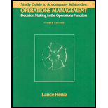 Operations Management (Study Guide)