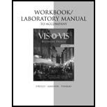 Vis a Vis  Beginning French Workbook / Lab Manual (Canadian)