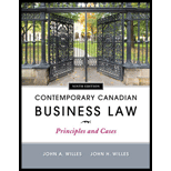 Contemporary Canadian Business Law