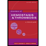 Disorders of Hemostasis and Thrombosis