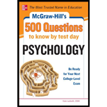 Psychology: 500 Questions to Know By Test Day by Kate C. Ledwith - ISBN 9780071780360