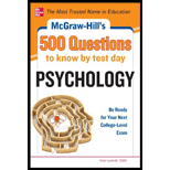 cover of Psychology: 500 Questions to Know By Test Day (12)