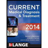 Current Medical Diagnosis and Treatment, 2014