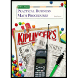 Practical Business Math Procedures / Text, Handbook, Wall Street Journal Insert and CD -  Jeffrey Slater, Paperback