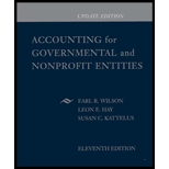 Accounting for Governmental and Non Profit Entities With Update