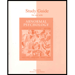 Abnormal Psychology (Study Guide)