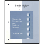 Managerial Economics and Business Strategy (Study Guide) -  Michael R. Baye, Paperback