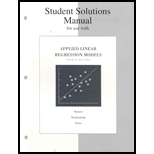 Applied Linear Regression Models   Student Solutions Manual