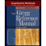 Gregg Reference Manual   Comprehensive Worksheets