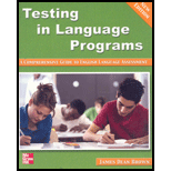 Testing in Language Programs