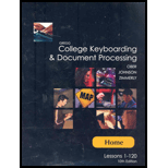 Gregg College Keyboarding & Document Lession 1 120  With CD