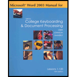 Gregg College Keyboarding and Document Processing Microsoft Word 2004 Manual -  Scott Ober, Spiral