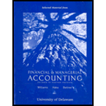Financial and Managerial Accounting (Custom) -  Jan R. Williams, Susan F. Haka and Mark S. Bettner, Paperback