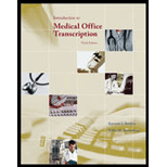 Intro. to Medical Office Transciption   Text Only