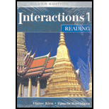 Interactions 1 Reading, Silver Edition   With CD