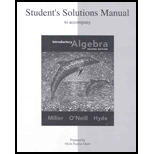 Introductory Algebra Student Solution Manual