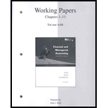 Financial and Manag. Accounting -Volume 1 Working Papers -  Wild, Paperback