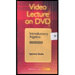 Introductory Algebra Video Lecture on DVD (Software)