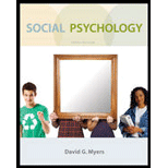 Social Psychology 10TH Edition, David Myers (9780073370668 