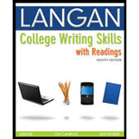 College Writing Skills With Readings