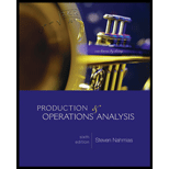 cover of Production and Operations Analysis (6th edition)