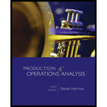 Production and Operations Analysis