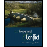 Interpersonal Conflict 8TH Edition, William W. Wilmot (9780073385136 