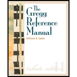 Gregg Reference Manual   Text Only 11TH 11 Edition, by William Sabin - ISBN 9780073397108