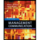 Management Communication  Principles and Practice