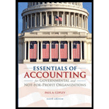 Essentials of Accounting for Governmental and Not for Profit Organizations