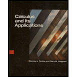 Calculus and Its Applications