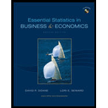 Essentials Statistics in Business and Economics   With CD