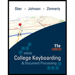 Gregg College Keyboarding & Document Processing Lessons 1 60  Text