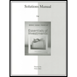 Essentials of Investment   Solutions Manual