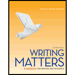 Writing Matters, Tabbed Text Only (Wire)