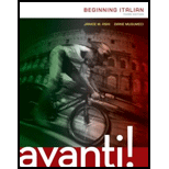 Avanti Beginning Italian   With Access