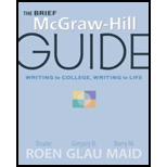 Brief McGraw Hill Guide Writing for College Writing for Life (Custom Package)