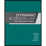 Dynamic Business Law Summarized Cases