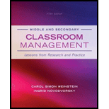 Middle and Secondary Classroom Management