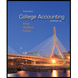 College Accounting, Chapter 1 30