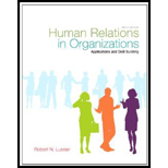 cover of Human Relations in Organizations - Text Only (9th edition)
