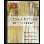 Research Methods in Psychology