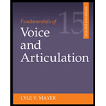 Fundamentals of Voice and Articulation