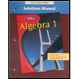 Glencoe Algebra 1 (Teacher Solutions Manual) (ISBN10 0078277523 