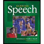 Glencoe Speech by Randall McCutcheon, James Schaffer and Joseph R. Wycoff - ISBN 9780078616181