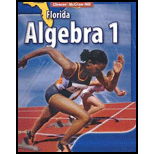 Algebra 1 Florida Edition (ISBN10 0078922437; ISBN13 9780078922435)