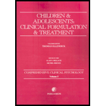 Children and Adolescents  Clinical Formulation and Treatment