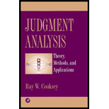 Judgment Analysis  Theory, Methods, and Applications