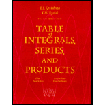 Table of Integrals, Series, and Products