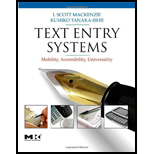 Text Entry Systems Mobility, Accessibility, Universality